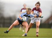 9 March 2019; Martha Byrne of UCD in action against Joanne Cregg of UL during the Gourmet Food Parlour O’Connor Cup Final between University of Limerick and University College Dublin at DIT Grangegorman, in Grangegorman, Dublin. Photo by Eóin Noonan/Sportsfile
