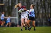 9 March 2019; Louise Ward of UL in action against Chloe Foxe of UCD during the Gourmet Food Parlour O’Connor Cup Final between University of Limerick and University College Dublin at DIT Grangegorman, in Grangegorman, Dublin. Photo by Eóin Noonan/Sportsfile