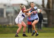 9 March 2019; Áine McDonagh of UCD in action against Laurie Ryan of UL during the Gourmet Food Parlour O’Connor Cup Final between University of Limerick and University College Dublin at DIT Grangegorman, in Grangegorman, Dublin. Photo by Eóin Noonan/Sportsfile