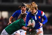9 March 2019; Gaelle Hermet of France is tackled by Enya Breen of Ireland during the Women's Six Nations Rugby Championship match between Ireland and France at Energia Park in Donnybrook, Dublin. Photo by Ramsey Cardy/Sportsfile