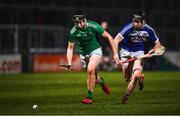 9 March 2019; Barry Murphy of Limerick in action against Donncha Hartnett of Laois during the Allianz Hurling League Division 1 Quarter-Final match between Laois and Limerick at O'Moore Park in Portlaoise, Laois. Photo by Stephen McCarthy/Sportsfile