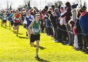 9 March 2019; Feidhlim Campbell of St Malachy's, Belfast, Co Antrim, in the Minor Boys event during the Irish Life Health All Ireland Schools Cross Country at Clongowes Wood College in Clane, Co Kildare. Photo by Piaras Ó Mídheach/Sportsfile