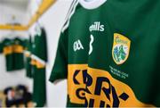 10 March 2019; Daniel Collins' jersey in the Kerry dressing room ahead of the Allianz Hurling League Division 2A Final match between Westmeath and Kerry at Cusack Park in Ennis, Clare. Photo by Sam Barnes/Sportsfile