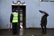 10 March 2019; A steward, wearing a Páirc Uí Chaoimh hi-vis jacket is seen outside Páirc Uí Rinn prior to the Allianz Hurling League Division 1A Round 5 match between Cork and Tipperary at Páirc Uí Rinn in Cork. Photo by Stephen McCarthy/Sportsfile