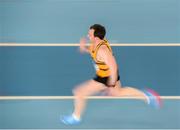 10 March 2019; John Corr of Leevale A.C. competing in the 200m during the Irish Life Health Masters Indoors Championships at AIT in Athlone, Co Westmeath. Photo by Harry Murphy/Sportsfile