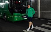 10 March 2019; Garry Ringrose of Ireland arrives prior to the Guinness Six Nations Rugby Championship match between Ireland and France at the Aviva Stadium in Dublin. Photo by Ramsey Cardy/Sportsfile