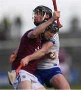10 March 2019; Kevin Hussey of Galway in action against Pauric Mahony of Waterford during the Allianz Hurling League Division 1B Round 5 match between Waterford and Galway at Walsh Park in Waterford. Photo by Piaras Ó Mídheach/Sportsfile