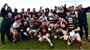 10 March 2019; Cormac Boyle of Westmeath, centre, and team-mates celebrate with the cup following the Allianz Hurling League Division 2A Final match between Westmeath and Kerry at Cusack Park in Ennis, Clare. Photo by Sam Barnes/Sportsfile