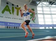 10 March 2019; Joe Gough of West Waterford A.C. competing in the 800m during the Irish Life Health Masters Indoors Championships at AIT in Athlone, Co Westmeath. Photo by Harry Murphy/Sportsfile
