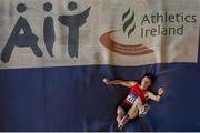 10 March 2019; Mick Priest of Fr.Murphy A.C. competing in the High Jump during the Irish Life Health Masters Indoors Championships at AIT in Athlone, Co Westmeath. Photo by Harry Murphy/Sportsfile