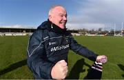 10 March 2019; Westmeath manager Joe Quaid celebrates following the Allianz Hurling League Division 2A Final match between Westmeath and Kerry at Cusack Park in Ennis, Clare. Photo by Sam Barnes/Sportsfile