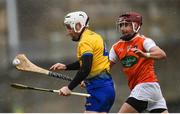 10 March 2019; Paul Kenny of Roscommon in action against Danny Magee of Armagh during the Allianz Hurling League Division 3A Final match between Roscommon and Armagh at Páirc Tailteann in Navan, Meath. Photo by Tom Beary/Sportsfile