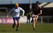 10 March 2019; Peter Hogan of Waterford in action against Kevin Hussey of Galway during the Allianz Hurling League Division 1B Round 5 match between Waterford and Galway at Walsh Park in Waterford. Photo by Piaras Ó Mídheach/Sportsfile