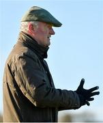 11 March 2019; Trainer Willie Mullins on the gallops ahead of the Cheltenham Racing Festival at Prestbury Park in Cheltenham, England. Photo by Seb Daly/Sportsfile