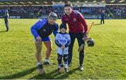10 March 2019; Club Déise mascot Oisín Fogarty, age 6, from Ballycullane, Dungarvan with Waterford captain Noel Connors and Galway captain Pádraic Mannion before the Allianz Hurling League Division 1B Round 5 match between Waterford and Galway at Walsh Park in Waterford. Photo by Piaras Ó Mídheach/Sportsfile