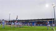 11 March 2019; A general view of a line-out during the Bank of Ireland Leinster Rugby Schools Junior Cup semi-final match between Newbridge College and Blackrock College at Energia Park in Donnybrook, Dublin. Photo by Harry Murphy/Sportsfile