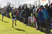 9 March 2019; Antoine Rouette of Wesley College, Dublin, in the Minor Boys event during the Irish Life Health All Ireland Schools Cross Country at Clongowes Wood College in Clane, Co Kildare. Photo by Piaras Ó Mídheach/Sportsfile