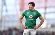 10 March 2019; Jacob Stockdale of Ireland during the Guinness Six Nations Rugby Championship match between Ireland and France at the Aviva Stadium in Dublin. Photo by Ramsey Cardy/Sportsfile