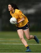 8 March 2019; Leah Hand of DCU during the Gourmet Food Parlour Lagan Cup Final match between Ulster University and Dublin City University at TU Dublin Broombridge Sports Grounds in Dublin. Photo by Harry Murphy/Sportsfile
