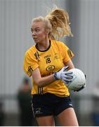 8 March 2019; Amy Johnston of DCU during the Gourmet Food Parlour Lagan Cup Final match between Ulster University and Dublin City University at TU Dublin Broombridge Sports Grounds in Dublin. Photo by Harry Murphy/Sportsfile