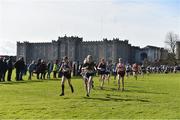 9 March 2019; Action from the Junior Girls event during the Irish Life Health All Ireland Schools Cross Country at Clongowes Wood College in Clane, Co. Kildare. Photo by Piaras Ó Mídheach/Sportsfile