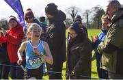 9 March 2019; Hannah Kehoe of Loreto, Co Kilkenny, on her way to winning the Junior Girls event during the Irish Life Health All Ireland Schools Cross Country at Clongowes Wood College in Clane, Co. Kildare. Photo by Piaras Ó Mídheach/Sportsfile