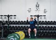 12 March 2019; Keith Earls during an Ireland Rugby gym session at Carton House in Maynooth, Kildare. Photo by Ramsey Cardy/Sportsfile