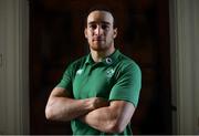 12 March 2019; Ultan Dillane poses for a portrait following an Ireland Rugby press conference at Carton House in Maynooth, Kildare. Photo by Ramsey Cardy/Sportsfile