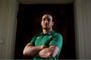 12 March 2019; Ultan Dillane poses for a portrait following an Ireland Rugby press conference at Carton House in Maynooth, Kildare. Photo by Ramsey Cardy/Sportsfile