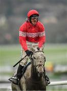12 March 2019; Jockey Paul Townend celebrates as he crosses the line to win the Racing Post Arkle Challenge Trophy Novices' Chase on Duc Des Genievres on Day One of the Cheltenham Racing Festival at Prestbury Park in Cheltenham, England. Photo by Seb Daly/Sportsfile