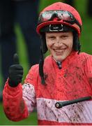 12 March 2019; Jockey Paul Townend celebrates after winning the Racing Post Arkle Challenge Trophy Novices' Chase on Duc Des Genievres on Day One of the Cheltenham Racing Festival at Prestbury Park in Cheltenham, England. Photo by Seb Daly/Sportsfile