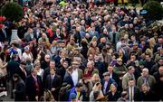 13 March 2019; Racegoers await to enter prior to racing on Day Two of the Cheltenham Racing Festival at Prestbury Park in Cheltenham, England. Photo by David Fitzgerald/Sportsfile
