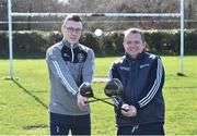 13 March 2019; Wexford hurling manager Davy Fitzgerald, right, and Waterford hurler Kieran Bennett at today's launch of the 20th annual KN Group All-Ireland GAA Golf Challenge in St. Jude's GAA club. On August 9 and 10, the two-day event takes place in Concra Wood and Nuremore Golf Clubs in County Monaghan. Golfers will congregate to represent their GAA clubs in their hope of claiming All-Ireland glory while raising funds for much-needed GAA-associated charities such as Raharney youngster Fionn McAnaney. For more information follow @GolfGAA on Twitter or All-Ireland GAA Golf Challenge on Facebook. Photo by Matt Browne/Sportsfile