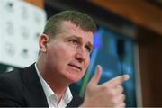 13 March 2019; Manager Stephen Kenny during a Republic of Ireland U21 Squad Announcement at FAI HQ in Abbotstown, Dublin. Photo by Piaras Ó Mídheach/Sportsfile
