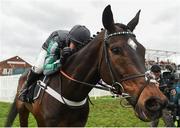 13 March 2019; Nico de Boinville celebrates on Altior after winning the Betway Queen Mother Champion Chase on Day Two of the Cheltenham Racing Festival at Prestbury Park in Cheltenham, England. Photo by David Fitzgerald/Sportsfile