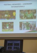 13 March 2019; A general view of the slideshow during More Than A Club: Cork City - Football Memories at the SMA Centre in Wilton, Cork. Photo by Eóin Noonan/Sportsfile