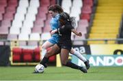 13 March 2019; Vanessa Ogbonna of University College Cork in action against Emma Byrne of Maynooth University in the WSCAI Kelly Cup Final match between University College Cork and Maynooth University at Seaview in Belfast. Photo by Oliver McVeigh/Sportsfile