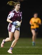 8 March 2019; Saoirse Ludden of NUIG during the Gourmet Food Parlour O'Connor Shield Final match between NUI Galway and Dublin City University at TU Dublin Broombridge Sports Grounds in Dublin. Photo by Harry Murphy/Sportsfile