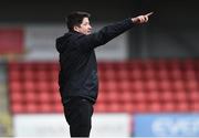 13 March 2019; University College Cork Manager Blaine Walsh in the WSCAI Kelly Cup Final match between University College Cork and Maynooth University at Seaview in Belfast. Photo by Oliver McVeigh/Sportsfile