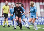 13 March 2019; Charley Moore of University College Cork in action against Lauren Kealy of Maynooth University in the WSCAI Kelly Cup Final match between University College Cork and Maynooth University at Seaview in Belfast. Photo by Oliver McVeigh/Sportsfile