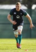 14 March 2019; Dan Leavy during Ireland rugby squad training at Carton House in Maynooth, Kildare. Photo by Brendan Moran/Sportsfile