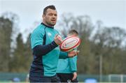 14 March 2019; Cian Healy during Ireland rugby squad training at Carton House in Maynooth, Kildare. Photo by Brendan Moran/Sportsfile