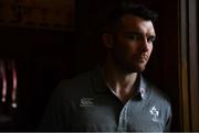 14 March 2019; Peter O'Mahony poses for a portrait after an Ireland rugby press conference at Carton House in Maynooth, Kildare. Photo by Brendan Moran/Sportsfile