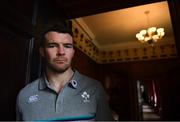 14 March 2019; Peter O'Mahony poses for a portrait after an Ireland rugby press conference at Carton House in Maynooth, Kildare. Photo by Brendan Moran/Sportsfile