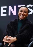 14 March 2019; In attendance at the AIB Future Sparks Festival is Musician Loah speaking during &quot;The Digital Future of Entertainment Industies&quot; talk on the Lifestyle Stage, in the RDS, Dublin. The event saw over 40 leaders in business, sport, music, technology and creative arts meet with 7,500 students from across Ireland inspiring conversation and celebrating the opportunities within their futures with a series of hands-on workshops, inspirational talks and panel discussions with thought leaders from a broad range of industries and disciplines. #backingstudents. Photo by Sam Barnes/Sportsfile
