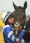 14 March 2019; Bryony Frost with Frodon after winning the Ryanair Chase on Day Three of the Cheltenham Racing Festival at Prestbury Park in Cheltenham, England. Photo by David Fitzgerald/Sportsfile