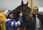 14 March 2019; Bryony Frost with Frodon after winning the Ryanair Chase on Day Three of the Cheltenham Racing Festival at Prestbury Park in Cheltenham, England. Photo by David Fitzgerald/Sportsfile