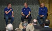 14 March 2019; Leinster Communications Manager Marcus Ó Buachalla with Leinster head coach Leo Cullen, and backs Coach Felipe Contepomi, was talking at an exclusive Questions & Answers session with Leinster Rugby Season Ticket Holders at the InterContinental Dublin. Photo by Matt Browne/Sportsfile