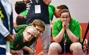 15 March 2019; Team Ireland's Bocce Head Coach Catherine Kelly and members of the team watch a situation develop during the SO Ireland 10-7 win over SO China Bocce match on Day One of the 2019 Special Olympics World Games in the Abu Dhabi National Exhibition Centre, Abu Dhabi, United Arab Emirates. Photo by Ray McManus/Sportsfile