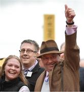 15 March 2019; Trainer Nicky Henderson after sending out Pentland Hills to win the JCB Triumph Hurdle on Day Four of the Cheltenham Racing Festival at Prestbury Park in Cheltenham, England. Photo by Seb Daly/Sportsfile